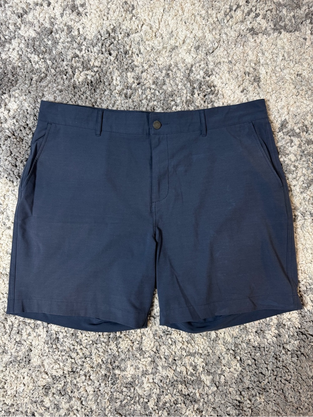 Faherty, Men's All Day Shorts Navy Lightweight Stretchy with 7” Inseam, 38